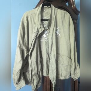 Rylee and Cru Army Green Jacket Medium